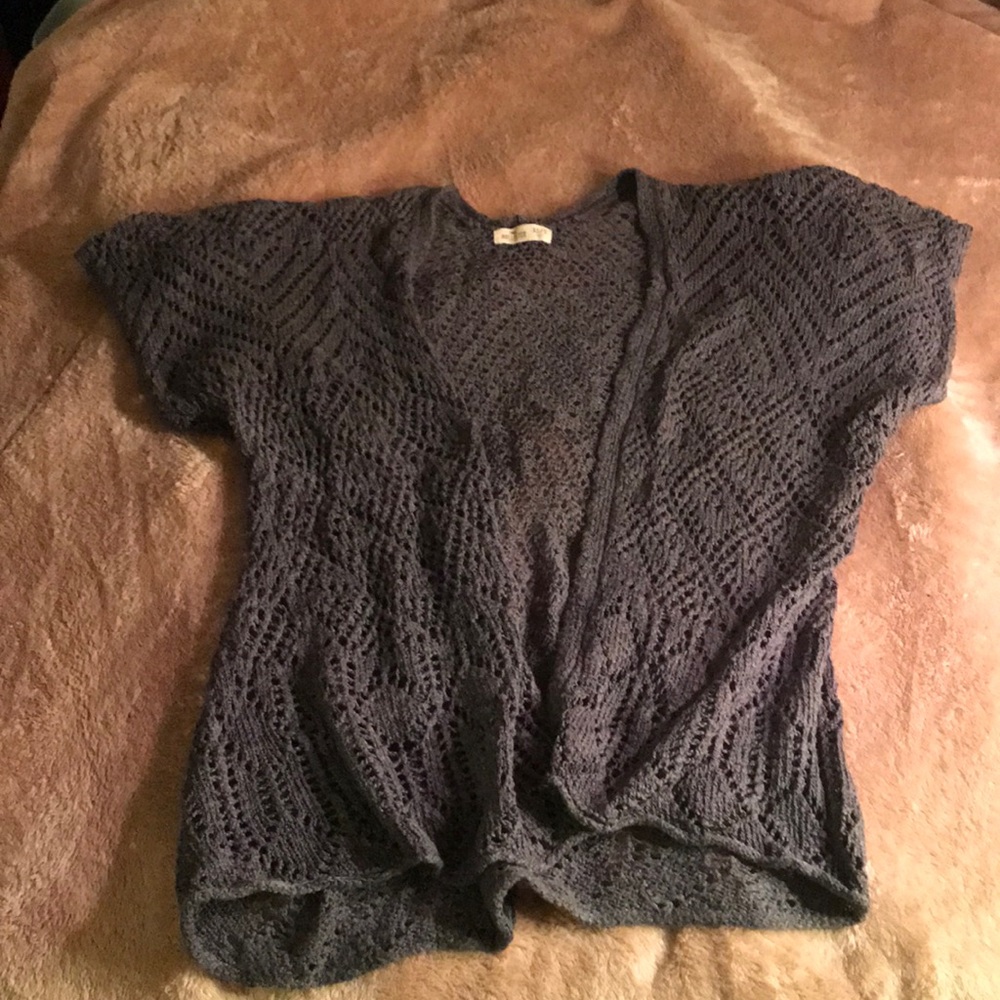 Grey cardigan hollister